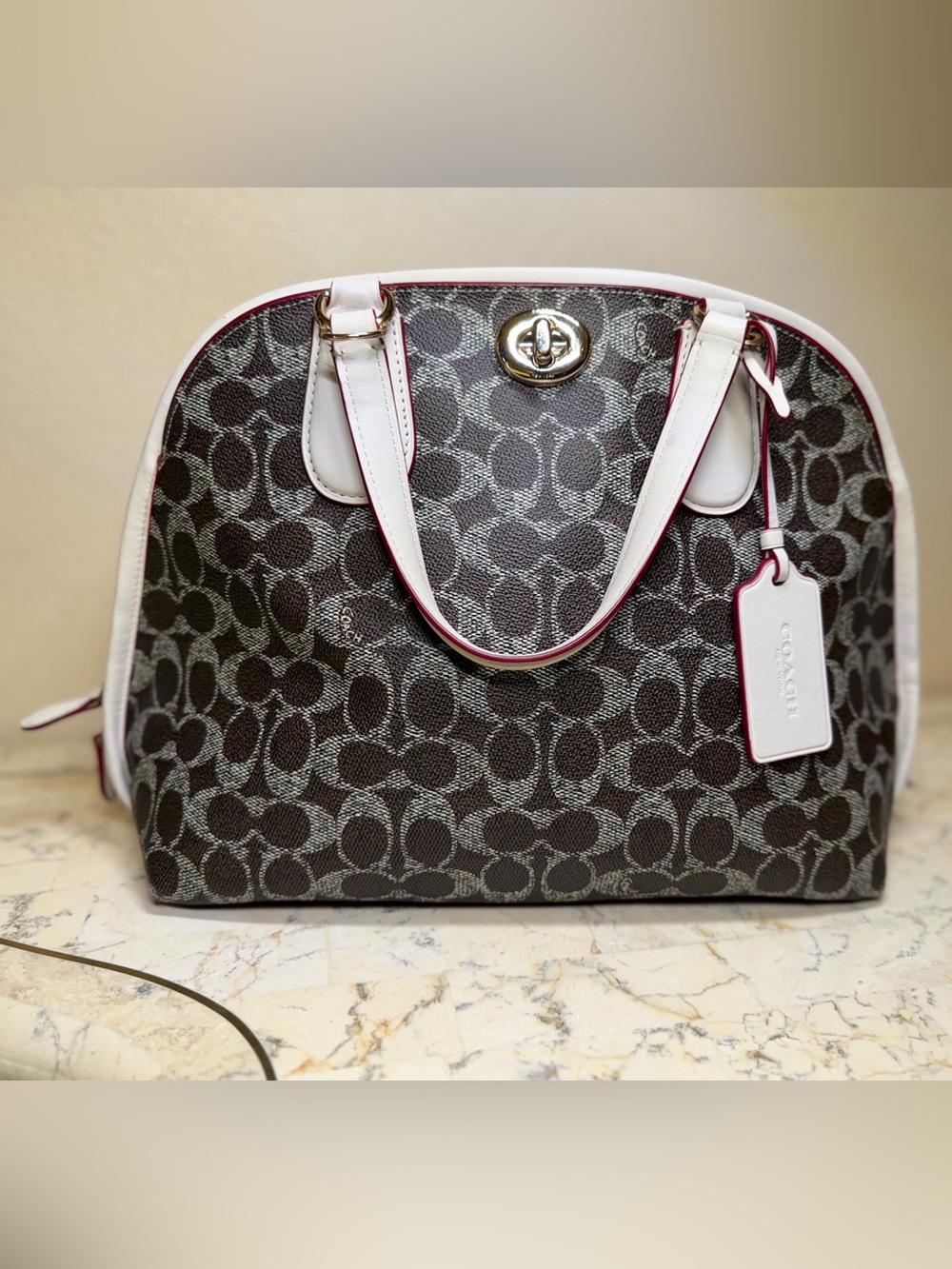 Discontinued-Coach Signature Satchel